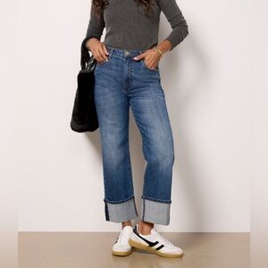 Kut from the kloth Sienna high rise cuff jeans